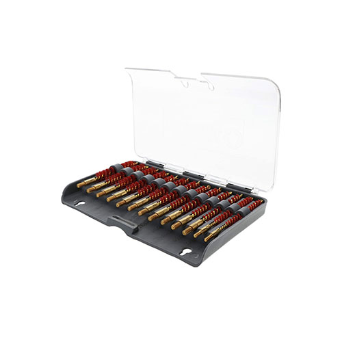 Il set di spazzole per canna in nylon TIPTON da 13 pezzi offre una pulizia efficace e delicata, garantendo prestazioni ottimali per le tue armi.